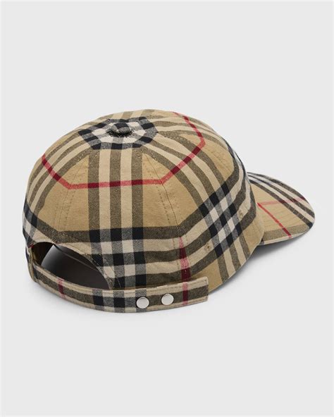 burberry baseball cap hat|Burberry check cotton baseball cap.